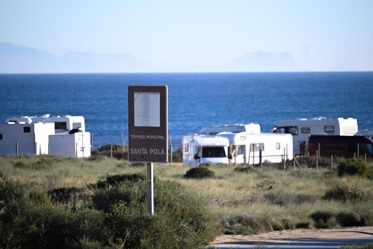 santa pola playa autocaravana