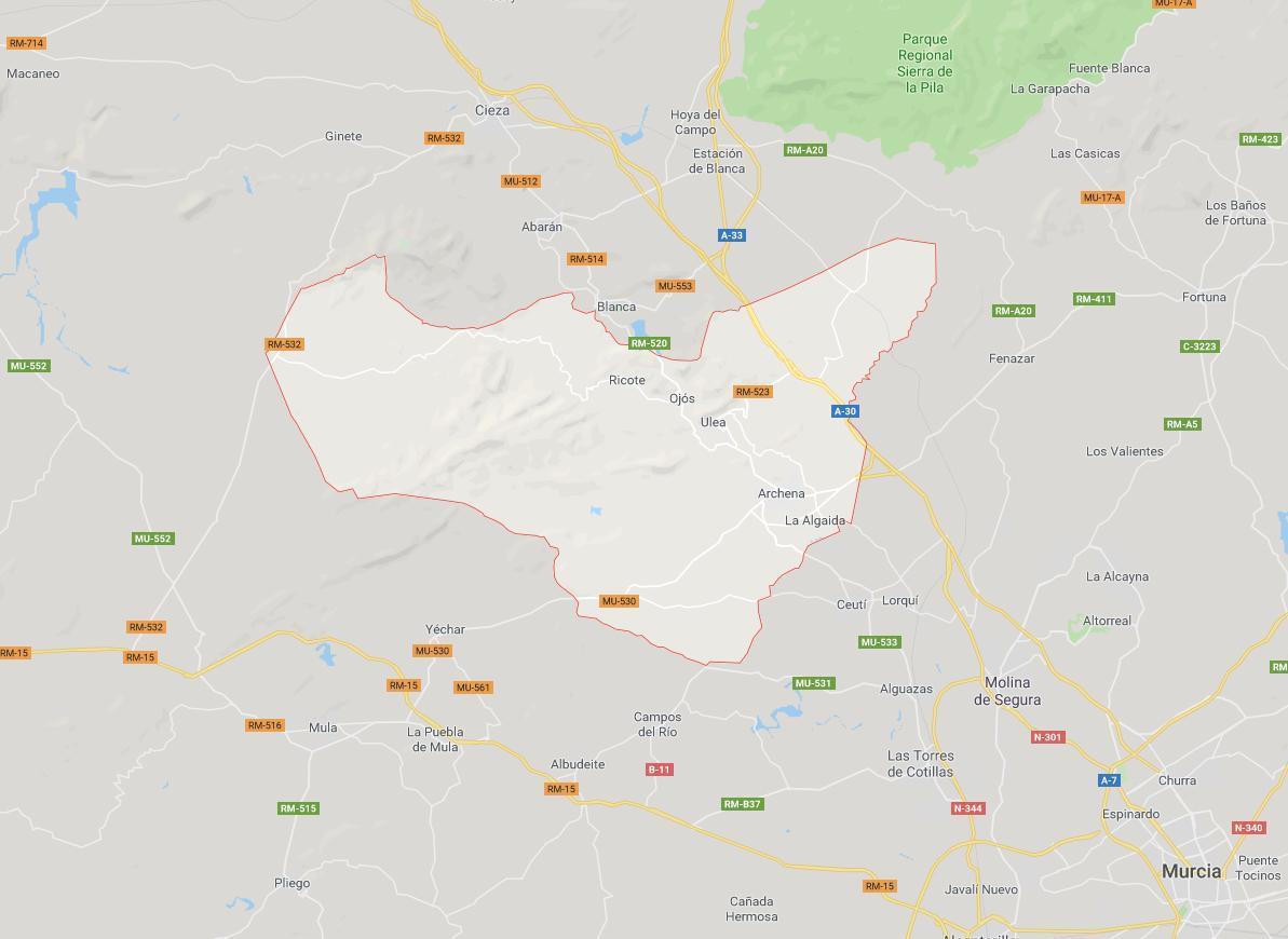 valle de ricote en camper