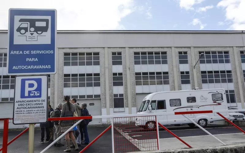 Torrelavega estrena área de autocaravanas gratuita en los alrededores del Mercado de Ganados con capacidad para 10 vehículos