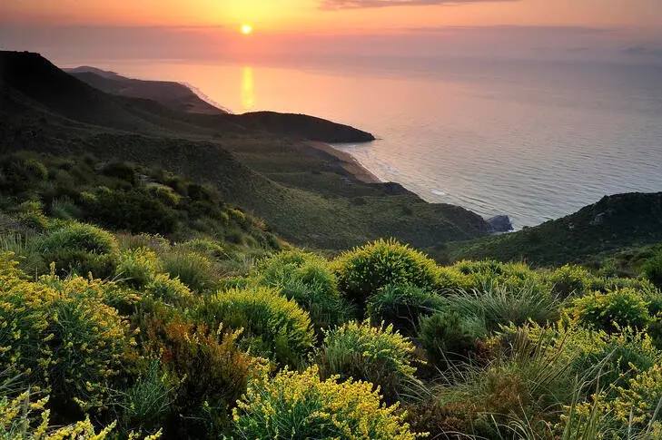 atardecer calblanque