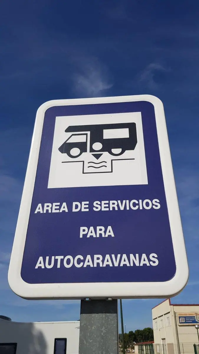 motorhome campervan parking service area